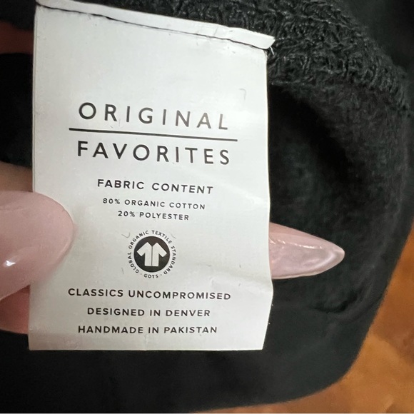 NEW Original Favorites Men’s Solid Black Crewneck Sweatshirt Size Large - Picture 6 of 9